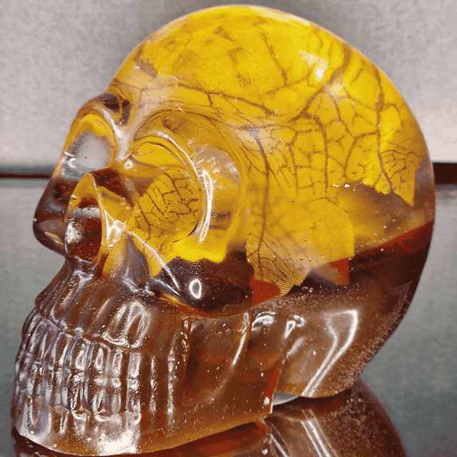 TETE DE MORT COULEURS D'AUTOMNE