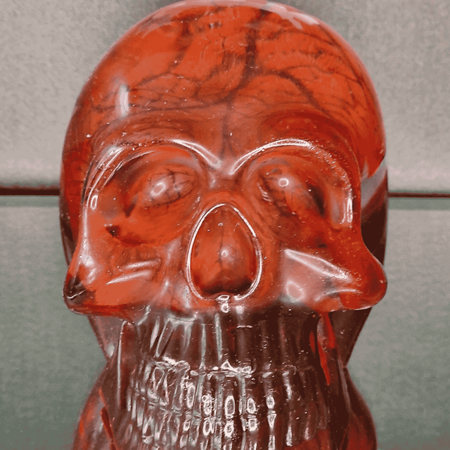 TETE DE MORT OCTOBRE ROUGE
