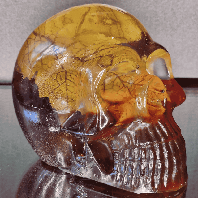 TETE DE MORT COULEURS D'AUTOMNE
