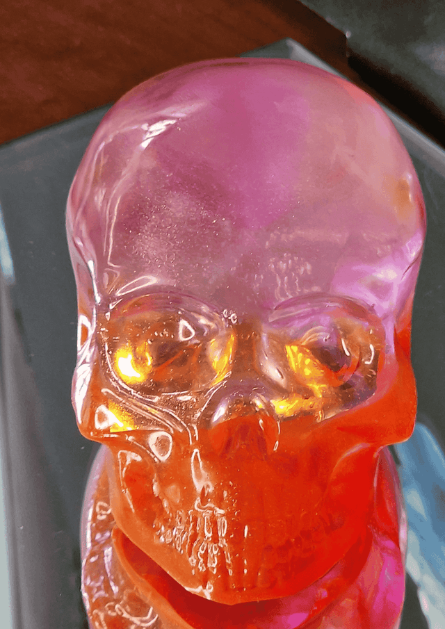 TETE DE MORT ROSE